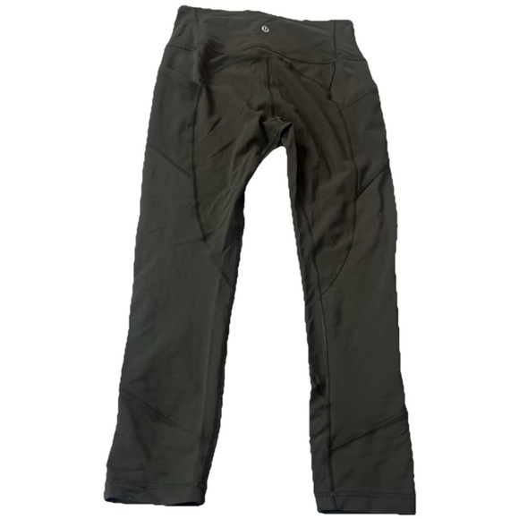 Lululemon Athletica High Rise All The Right Places Crop II 23” Sz 6 Dark Olive - Picture 8 of 14